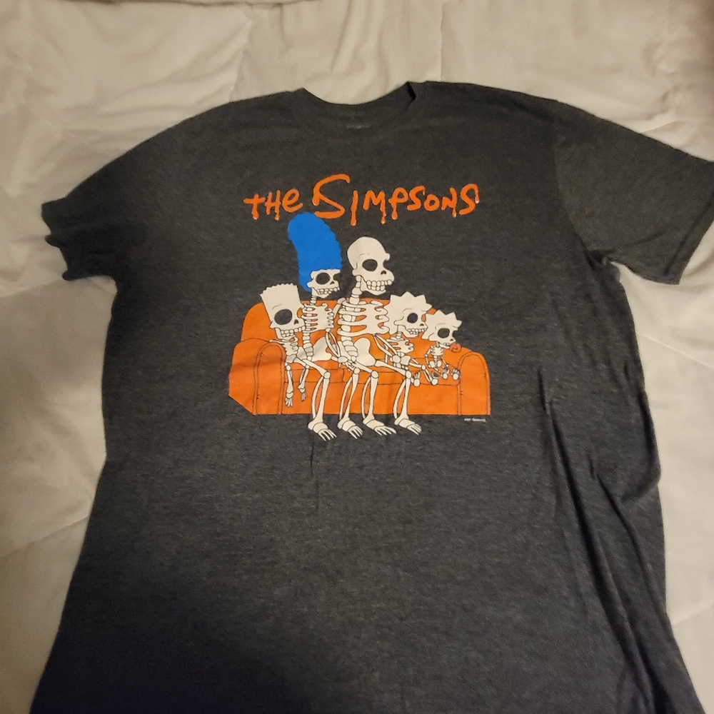 The simpsons skeletons mens xl shirt